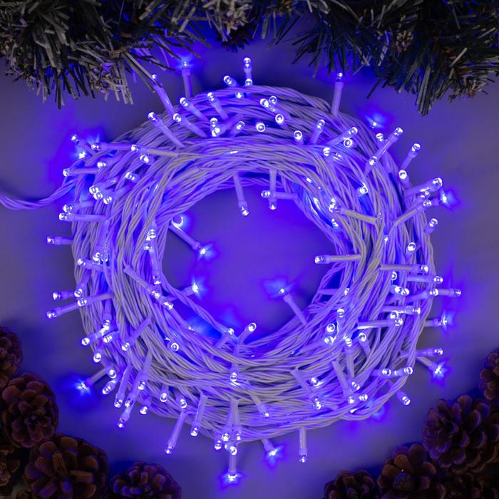 

Световая гирлянда новогодняя Luazon Lighting Нить 3556822 20 м синий, Нить