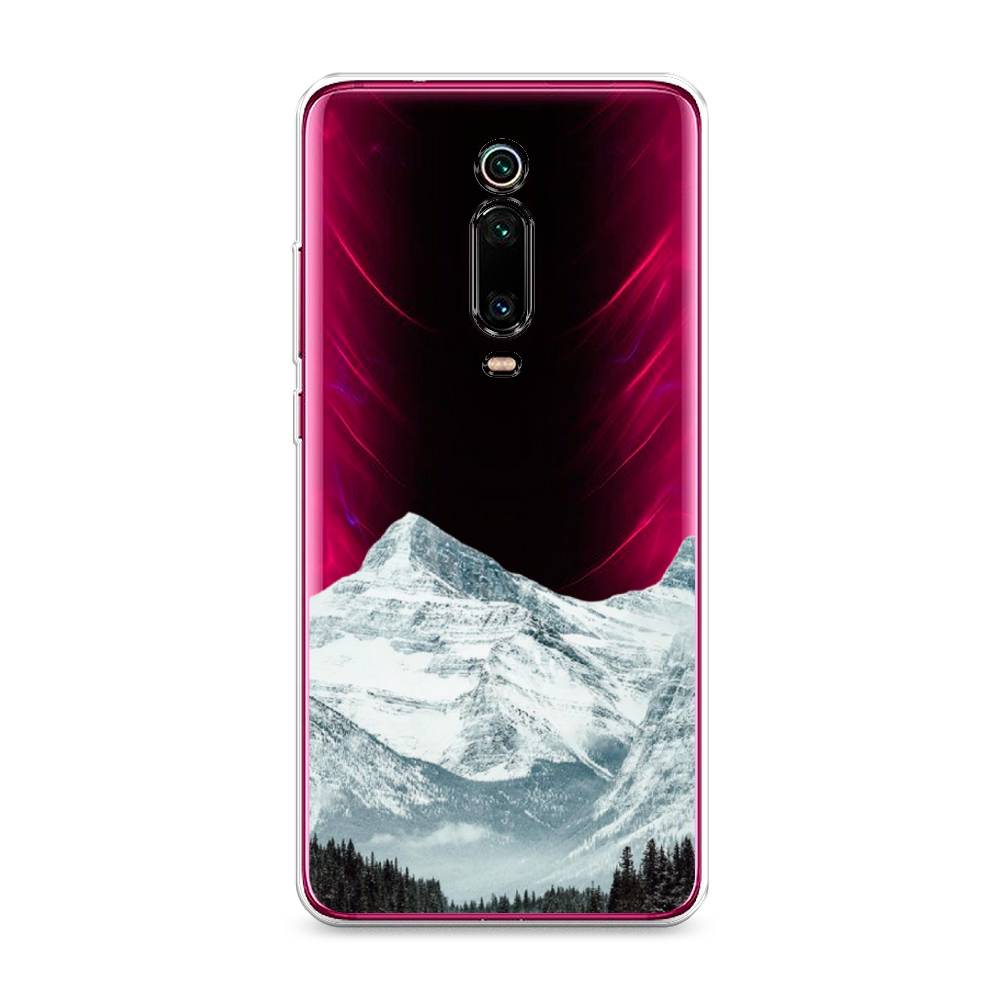 

Чехол на Xiaomi Redmi K20 "Горы арт 1", Белый;зеленый, 35650-2