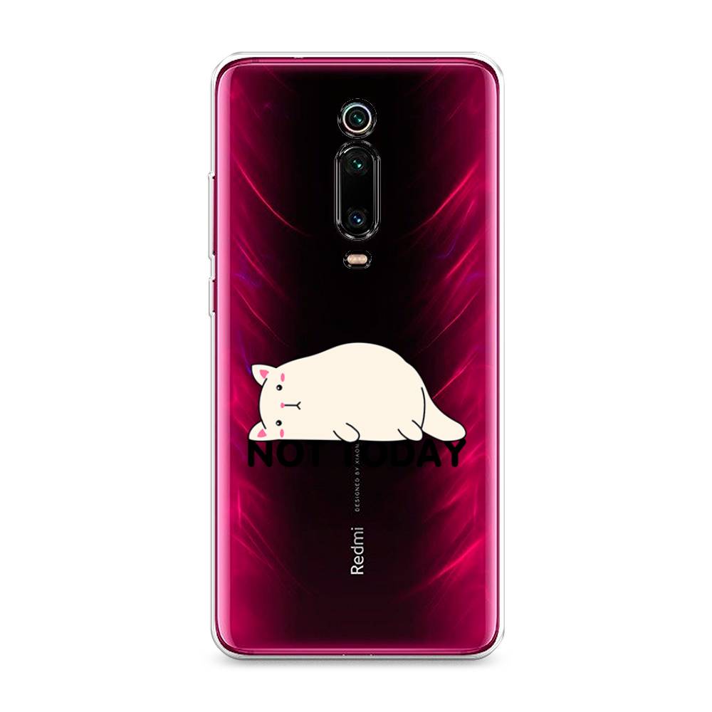 

Чехол на Xiaomi Redmi K20 "Cat not today", Белый;розовый;черный, 35650-1