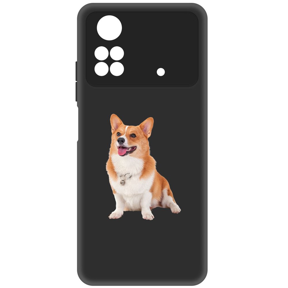 

Чехол-накладка Софт Корги для Poco M4 Pro, Черный