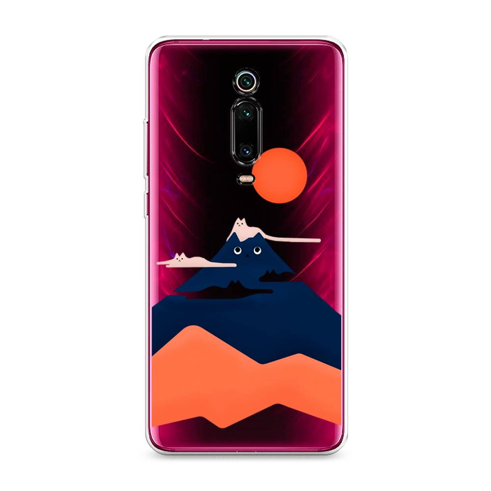 

Чехол на Xiaomi Redmi K20 "Кот-гора", Черный;оранжевый, 35650-4