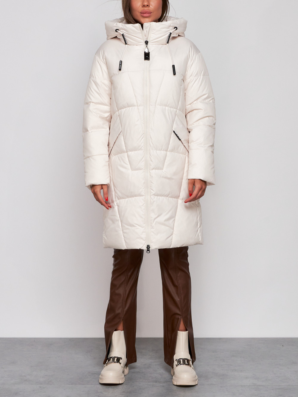 

Пальто женское NoBrand AD586826 белое XXL, Белый, AD586826