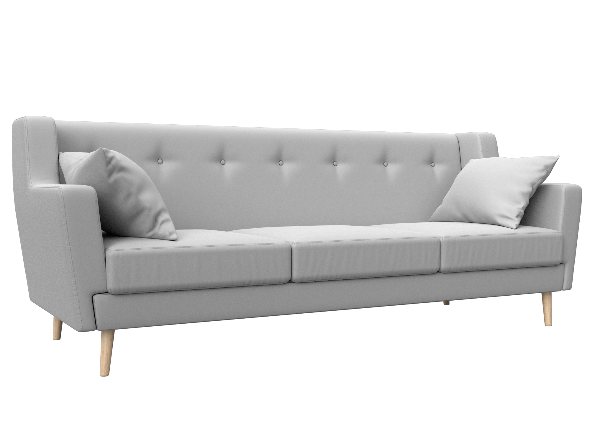 

Диван кухонный прямой Хит Диванов Брайтон экокожа, белый, 100313