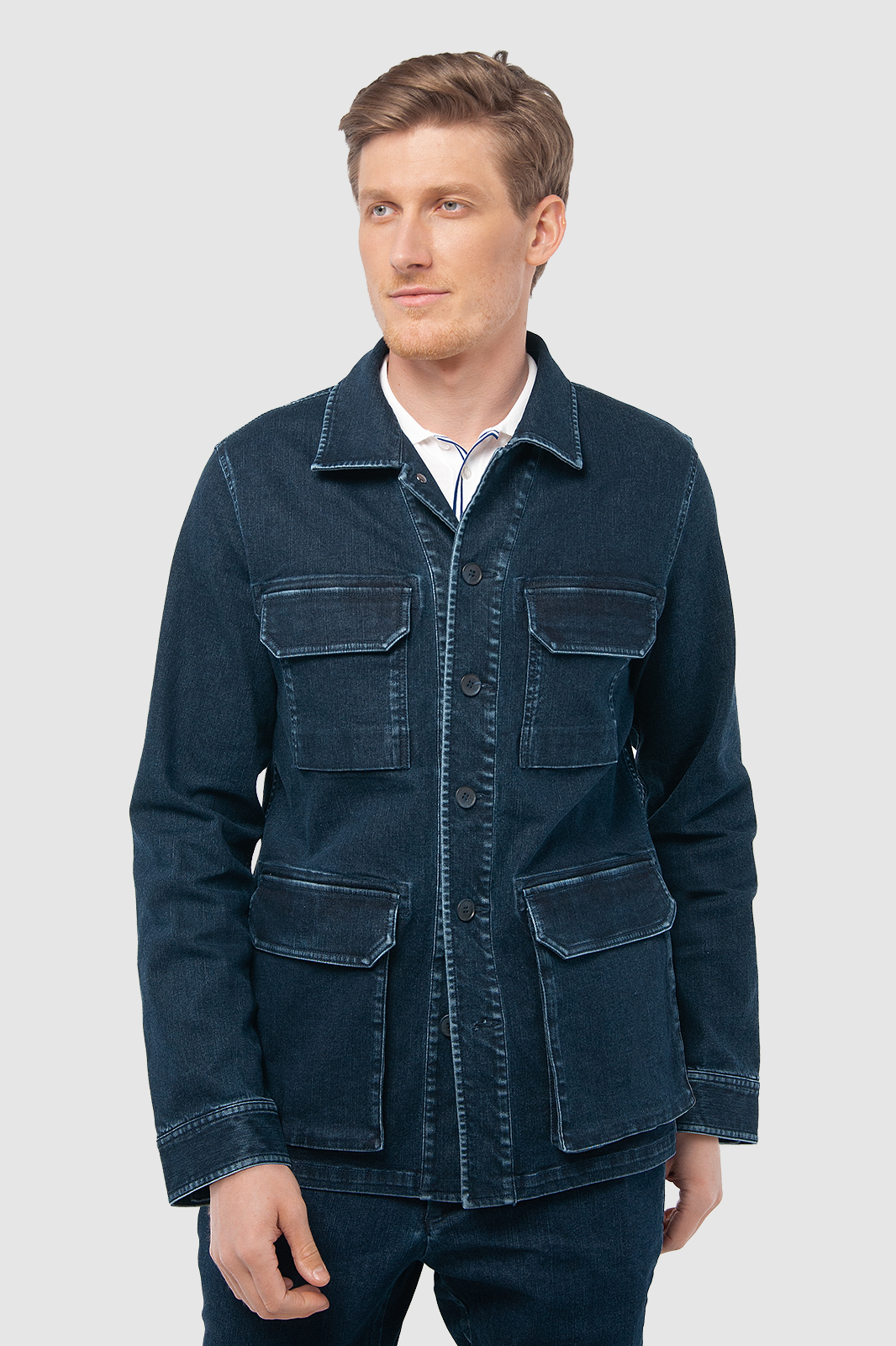Джинсовая куртка мужская Kanzler 3S-808WT-2316-15 синяя M