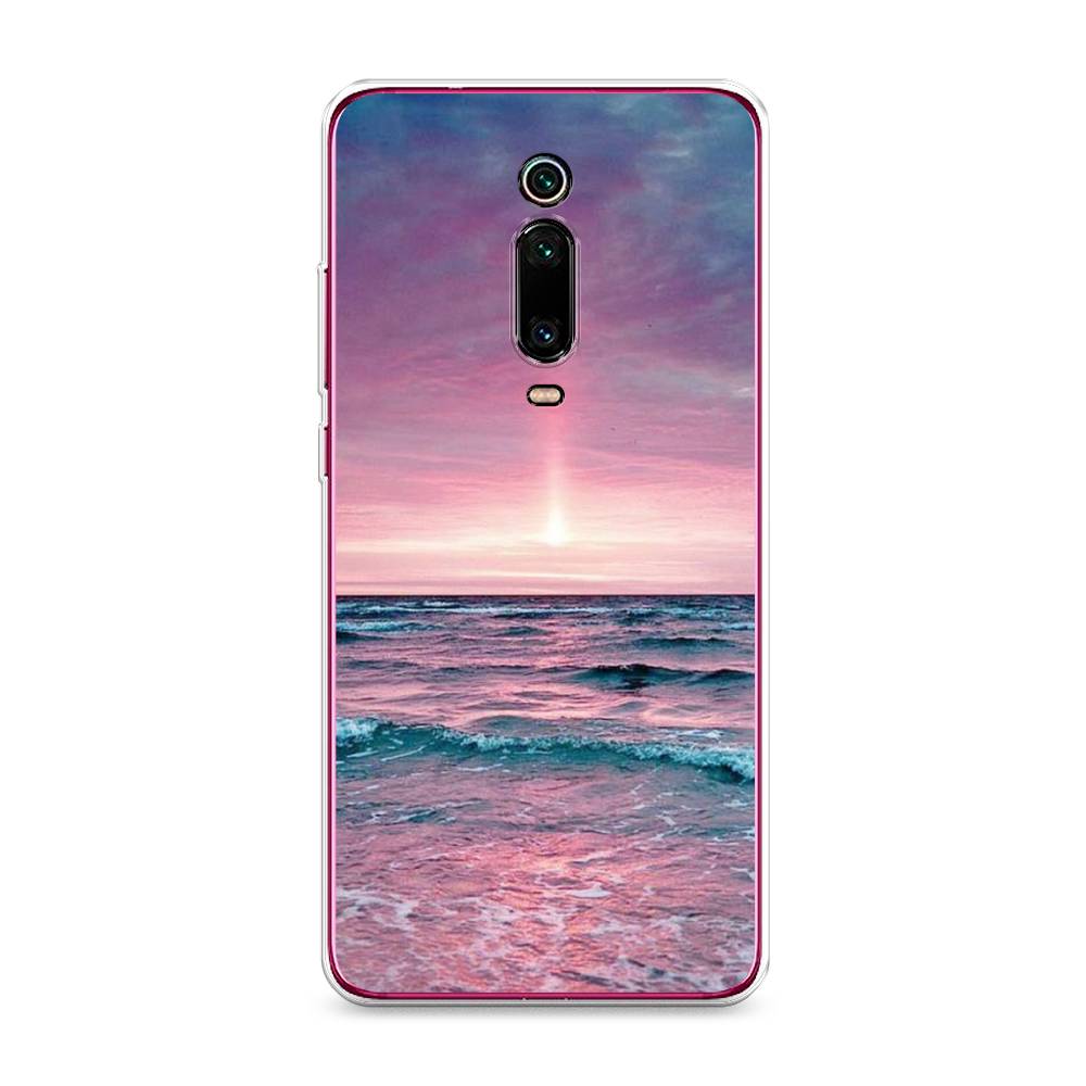 

Чехол на Xiaomi Redmi K20 "Восход 3", Розовый;голубой, 35650-2