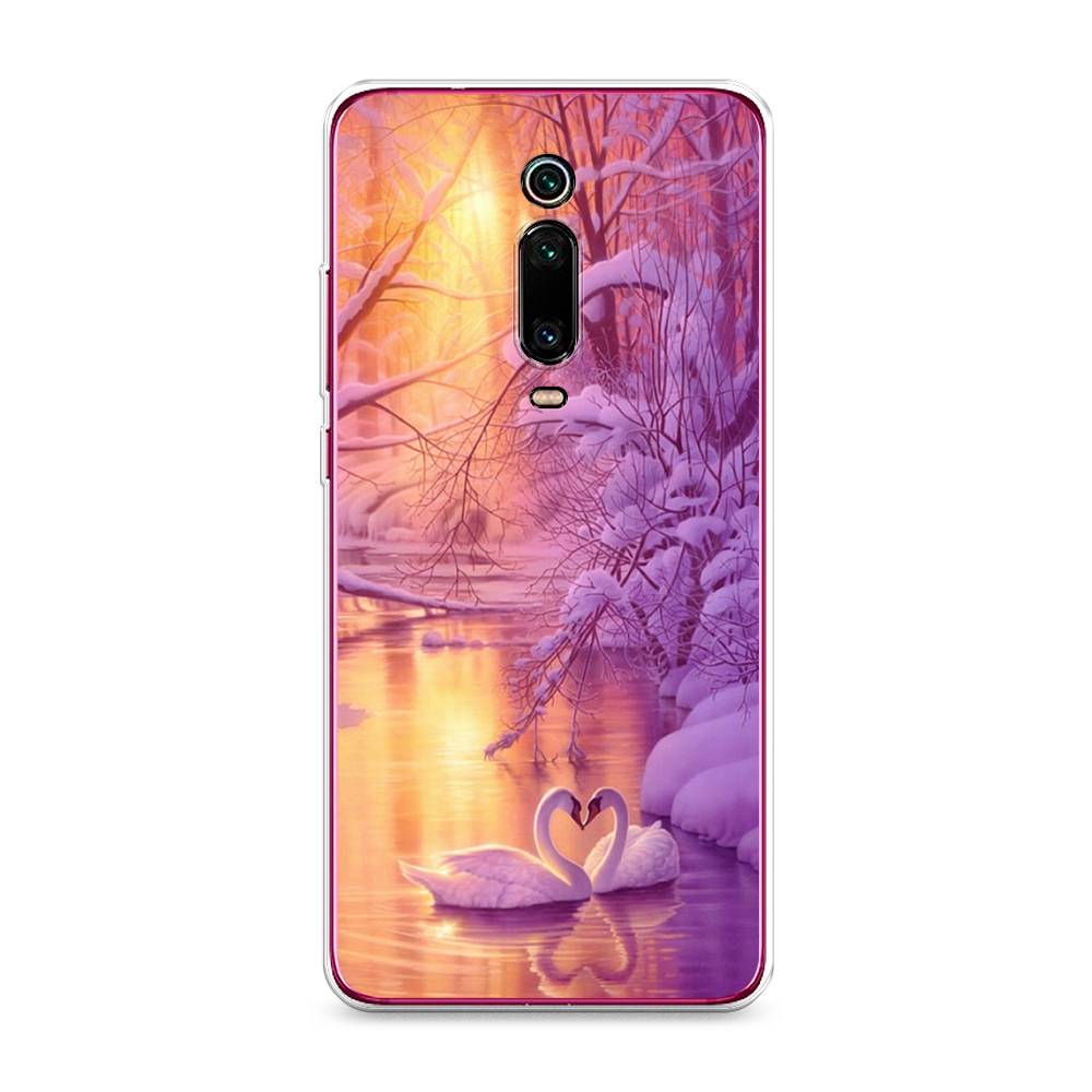 

Чехол на Xiaomi Redmi K20 "Зима 1", Фиолетовый;желтый, 35650-2