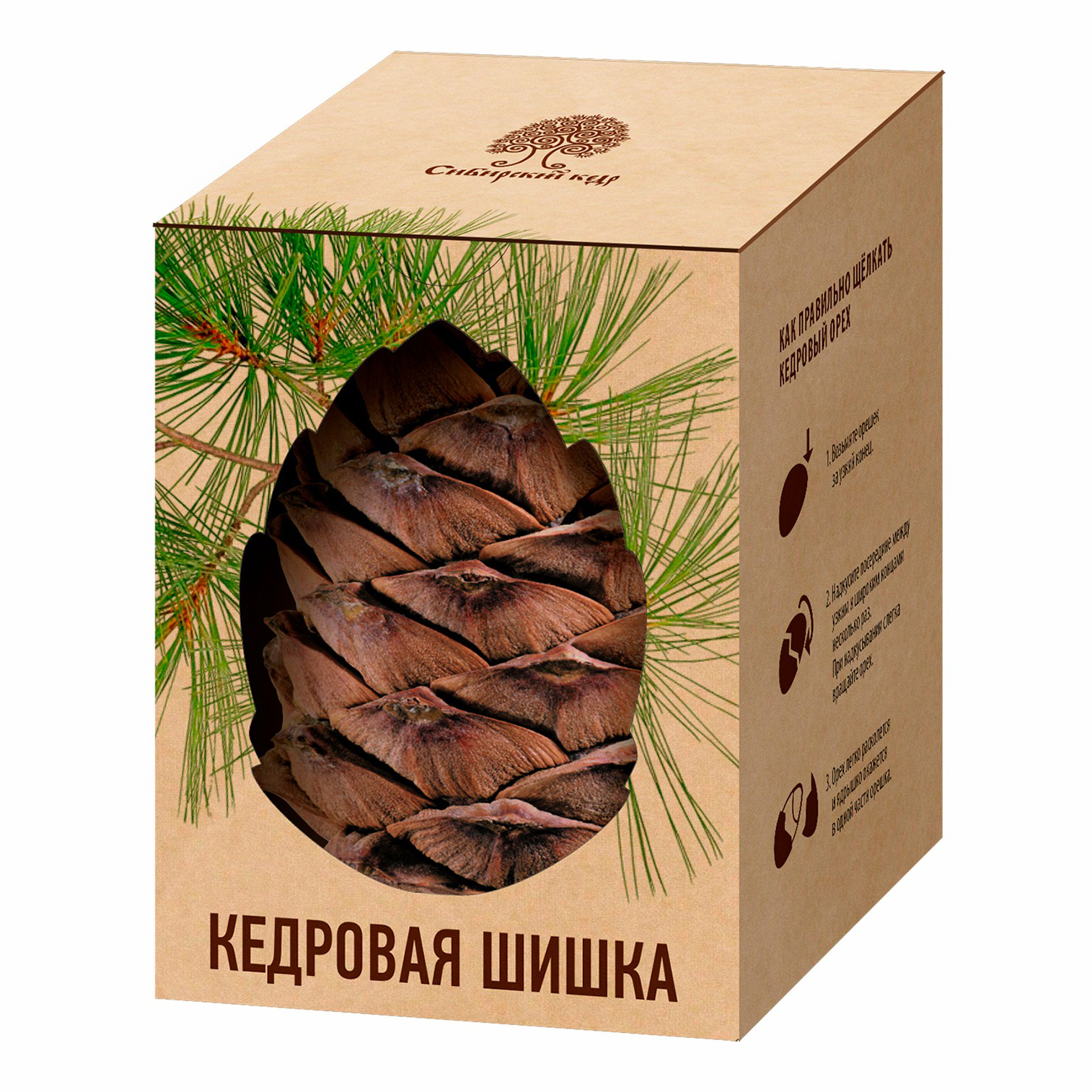 

Кедровая шишка Сибирский кедр 40 г