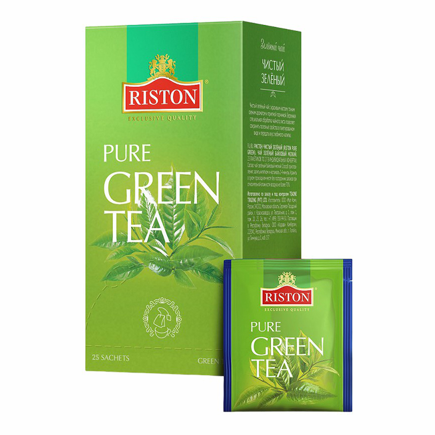 Чай зеленый Riston Pure в пакетиках 2 г х 25 шт