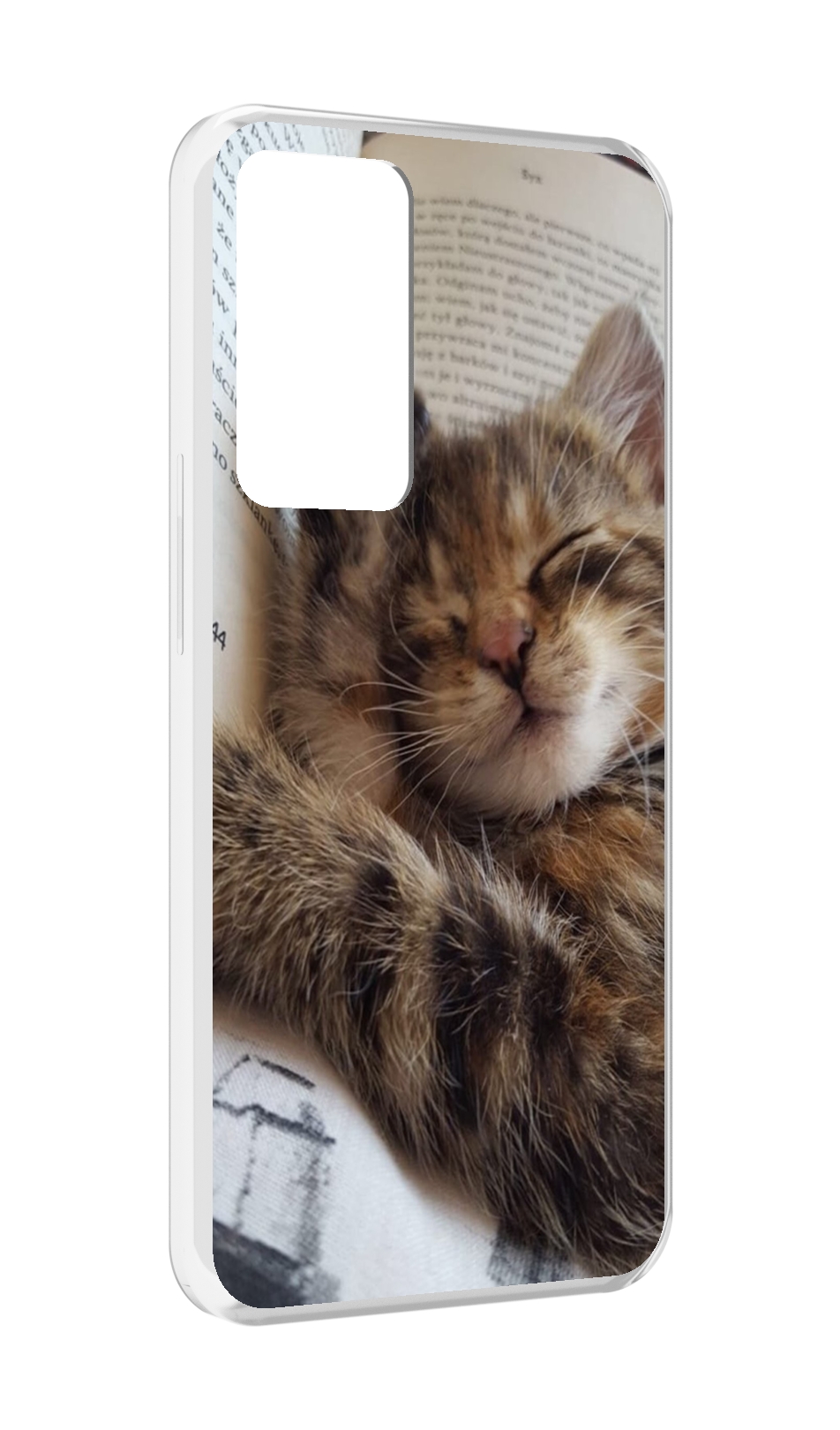 

Чехол MyPads Спящий-котенок для OPPO Reno 8 Lite, Прозрачный, Tocco