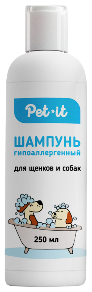 

Шампунь для щенков и собак Pet-it гипоаллергенный, 250 мл, уход за шерстью и кожей