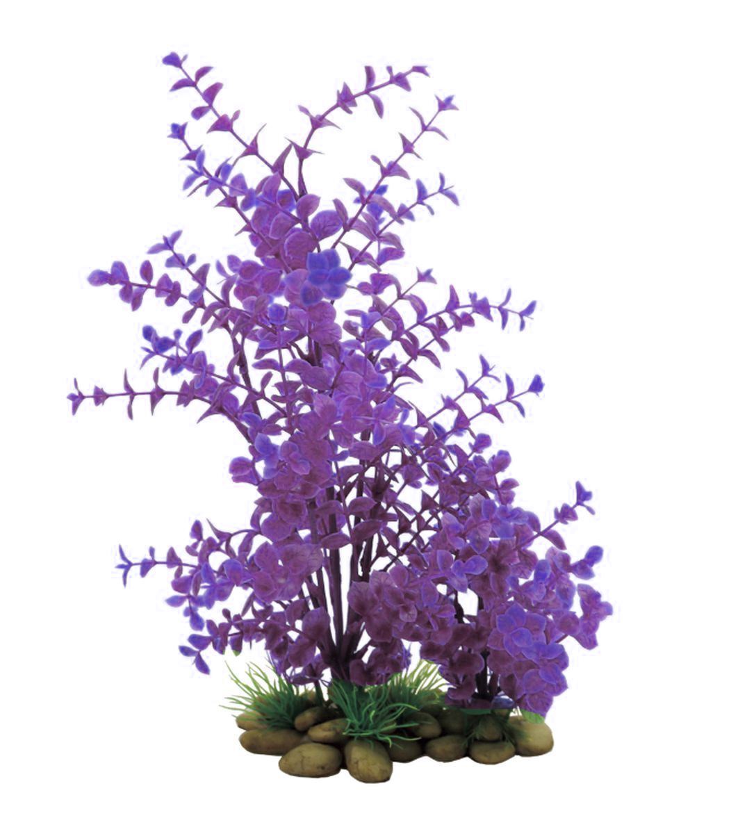 Растение для аквариума zoostar, Лисимахия сине-фиолетовая, пластик, 34 см