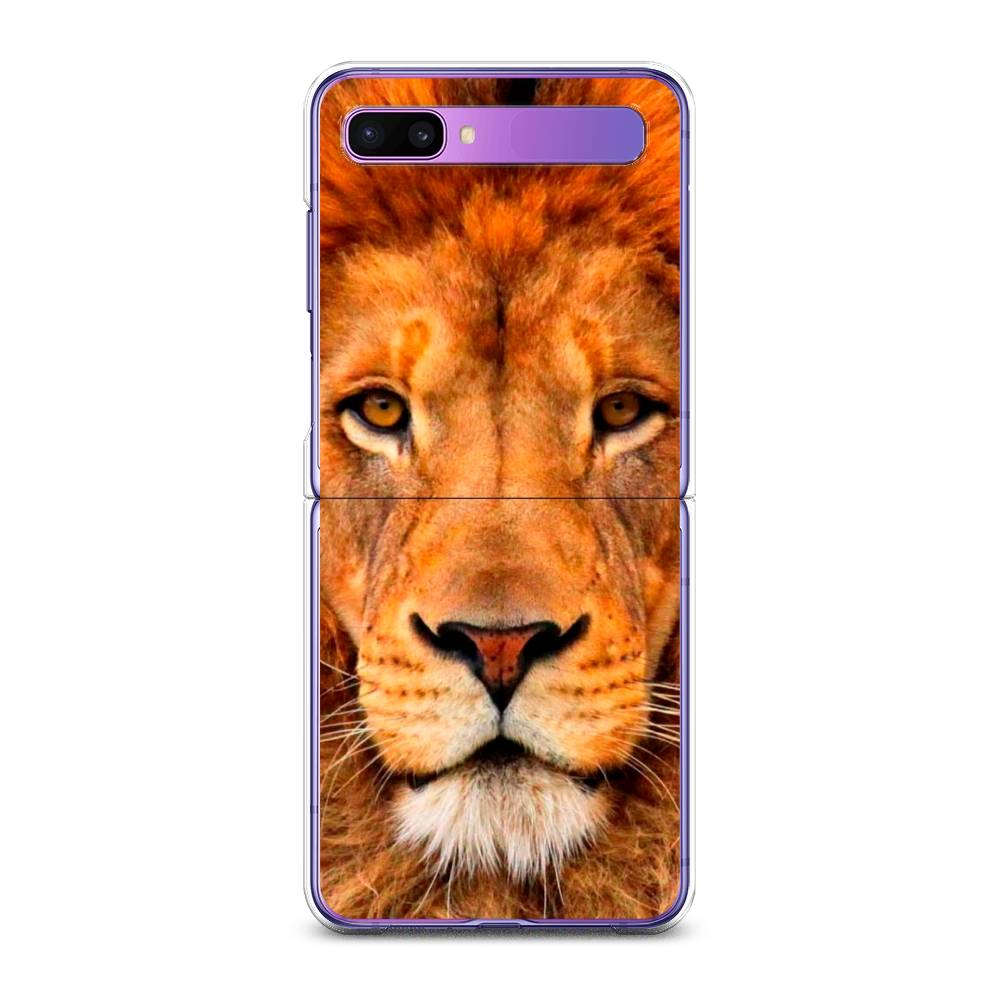 

Чехол на Samsung Galaxy Z Flip 1 "Благородный лев", Оранжевый, 2107150-1