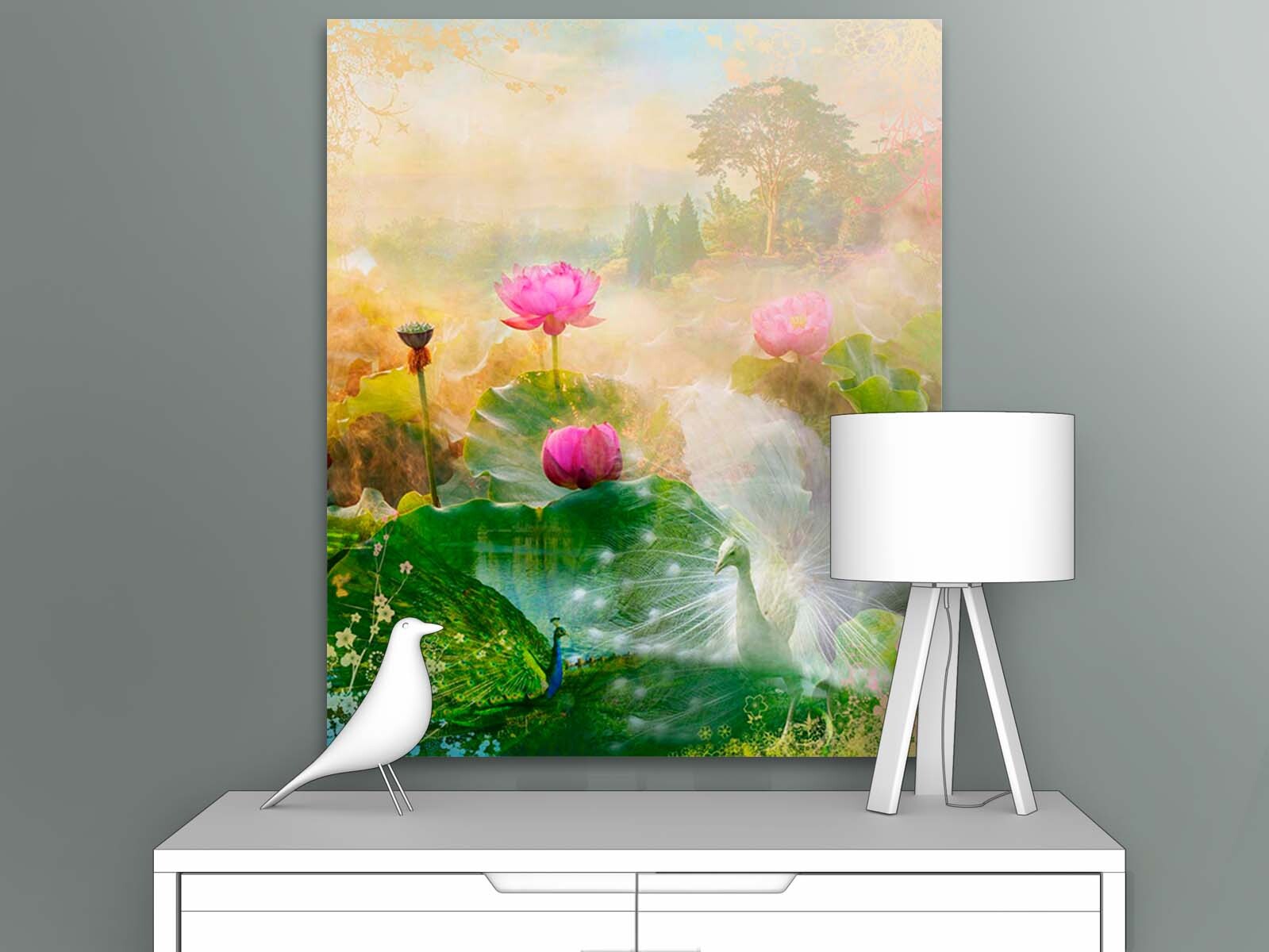 

Картина для интерьера ПЕРВОЕ АТЕЛЬЕ "Яркие цветы туманным утром" 50х60 см, Яркие цветы туманным утром