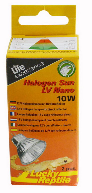 Лампа галогеновая LUCKY REPTILE Halogen Sun Nano10Вт, 2шт