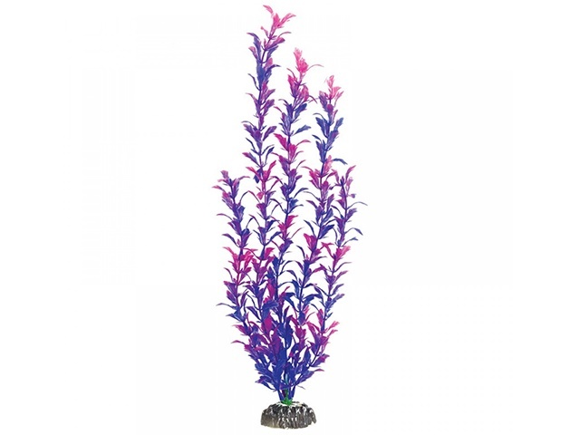Растение для аквариума zoostar, Лисимахия сине-фиолетовая, пластик, 46 см