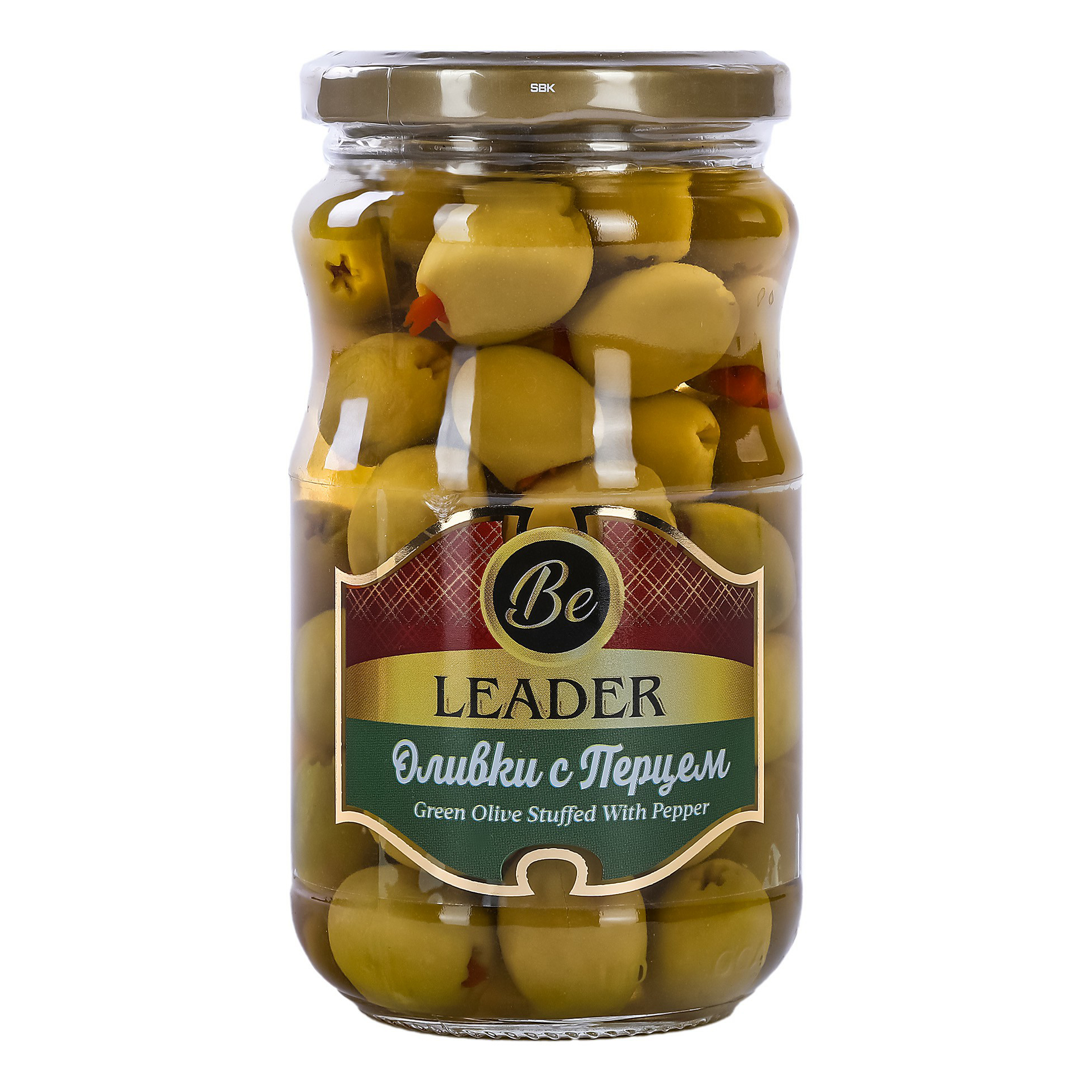 Оливки Leader с перцем 350 г