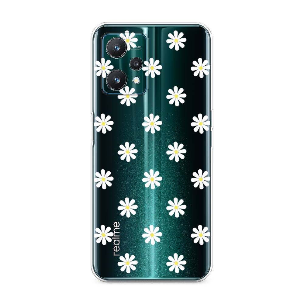 

Силиконовый чехол "Маленькие ромашки" на Realme 9 Pro, 258850-8
