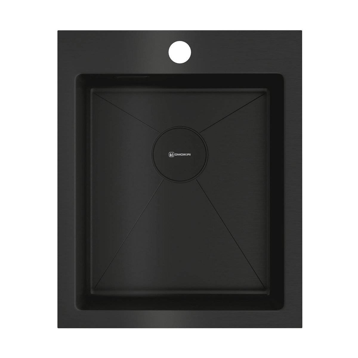 

Мойка кухонная Omoikiri Akisame 41-GB графит, Черный, Akisame