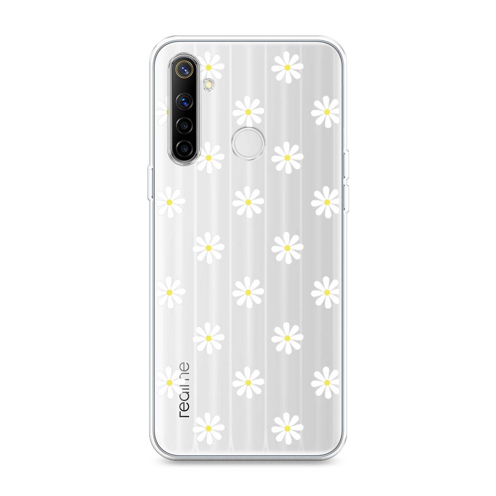 

Силиконовый чехол "Маленькие ромашки" на Realme 6i, 252950-8