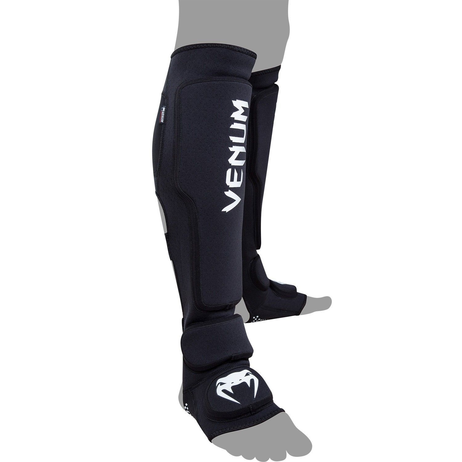 фото Щитки venum kontact evo shinguards - black xl