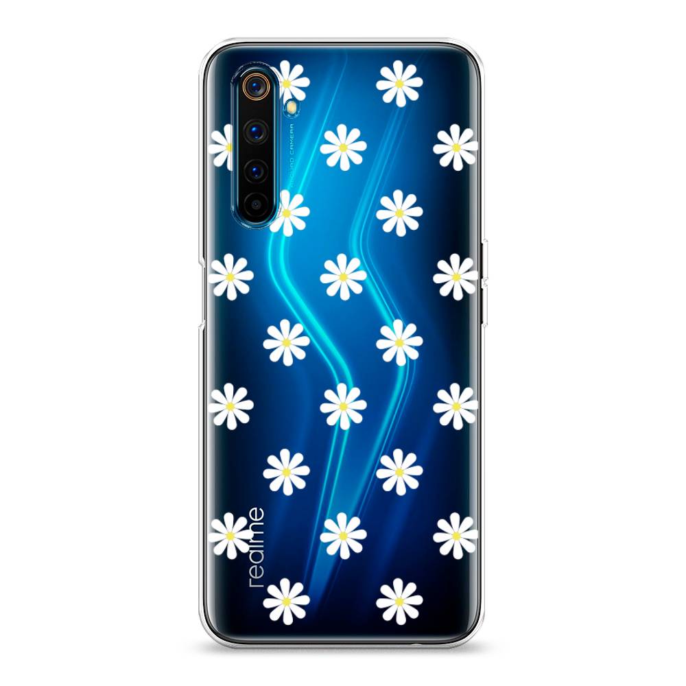

Силиконовый чехол "Маленькие ромашки" на Realme 6 Pro, 252850-8