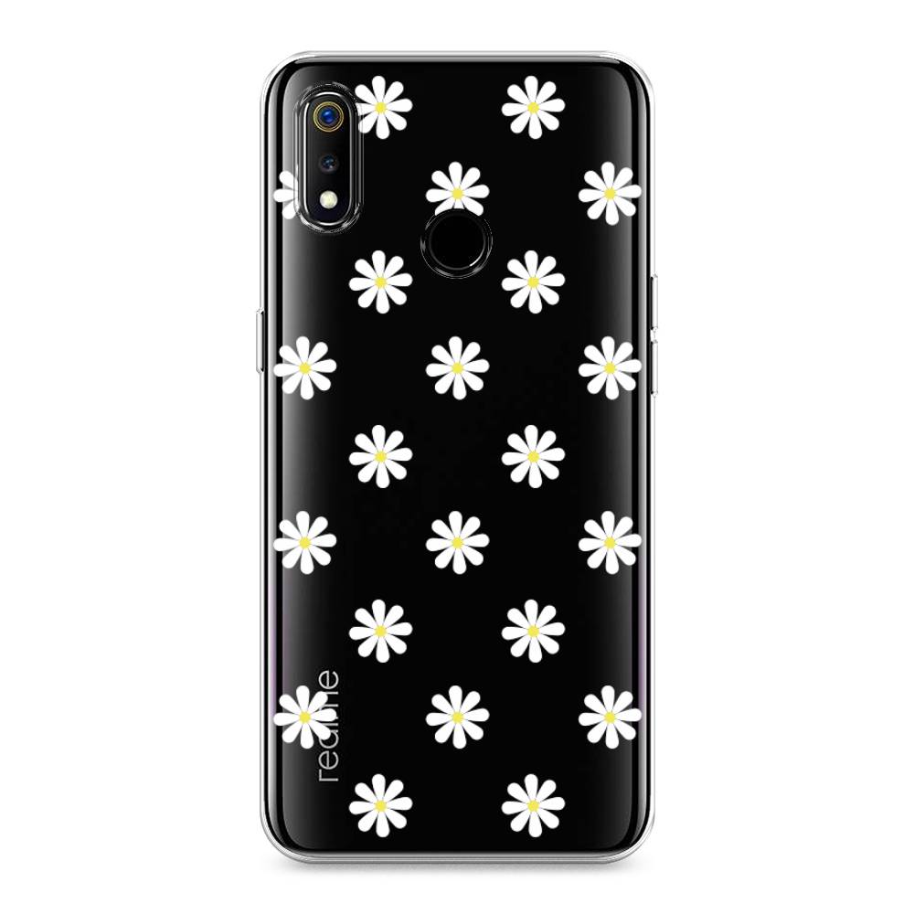 

Силиконовый чехол "Маленькие ромашки" на Realme 3, 251050-8