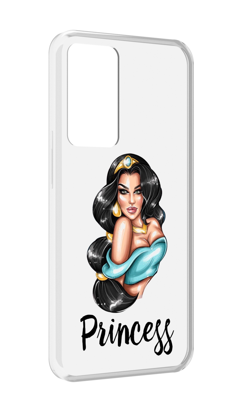 

Чехол MyPads Принцесса-Жасмин женский для OPPO Reno 8 Lite, Прозрачный, Tocco