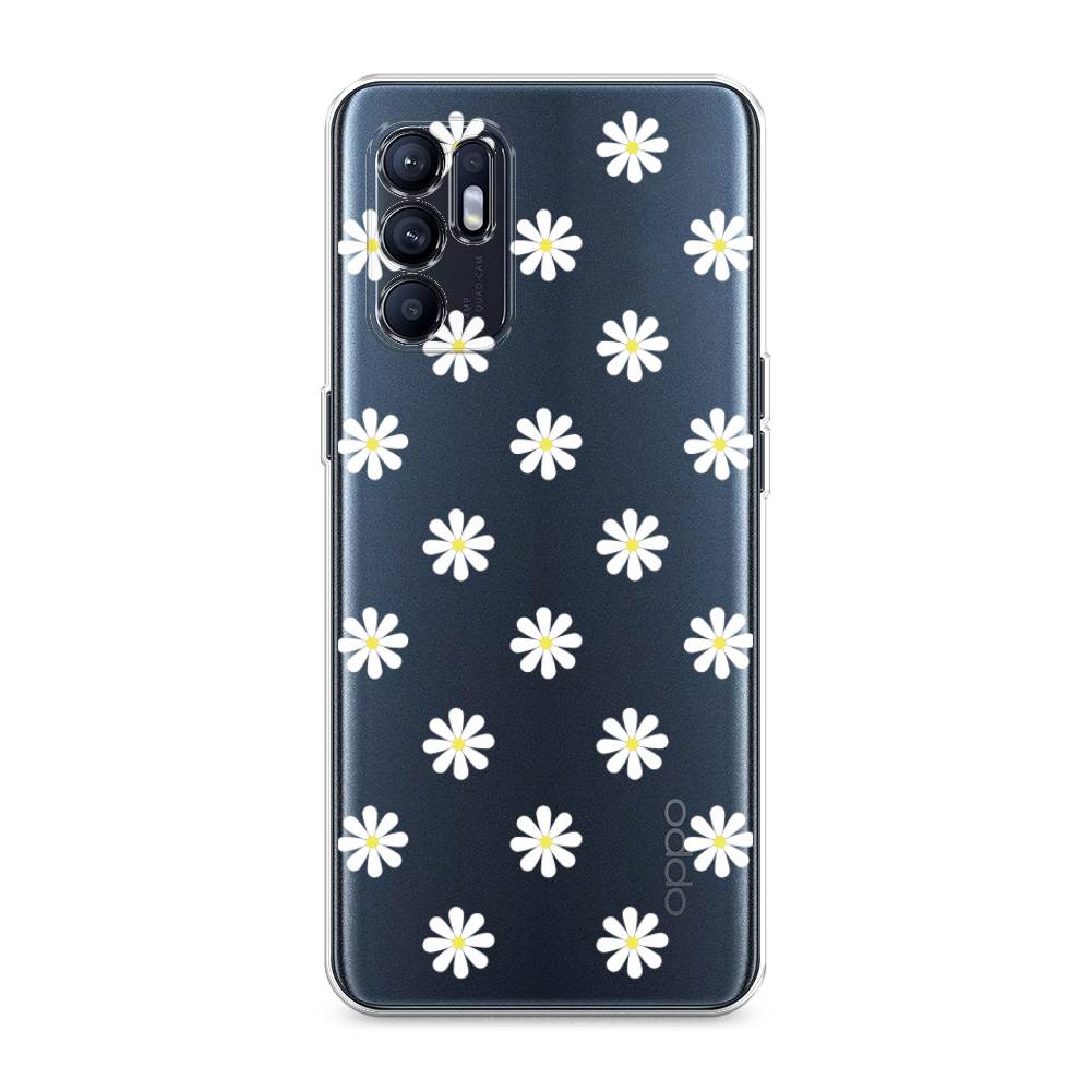

Силиконовый чехол "Маленькие ромашки" на Oppo Reno 6, 257850-8