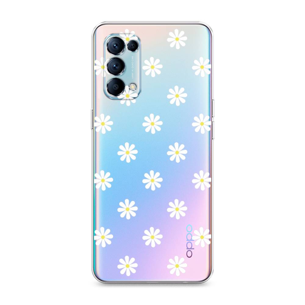 

Силиконовый чехол "Маленькие ромашки" на Oppo Reno 5, 255250-8