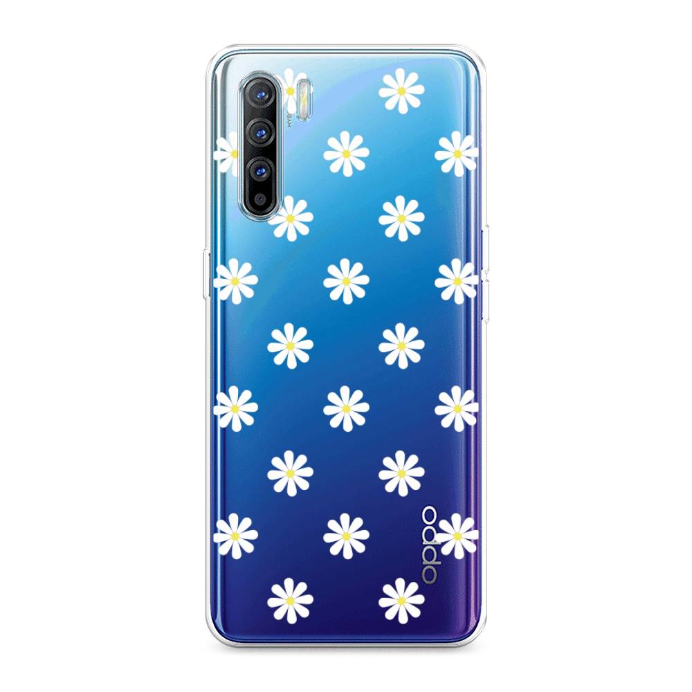 

Силиконовый чехол "Маленькие ромашки" на Oppo Reno 3, 252450-8
