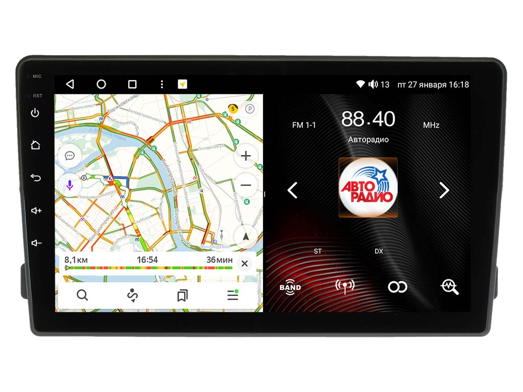 Магнитола Vaycar 09VO8 для Ford Universal овальная в штатное место 4370000₽