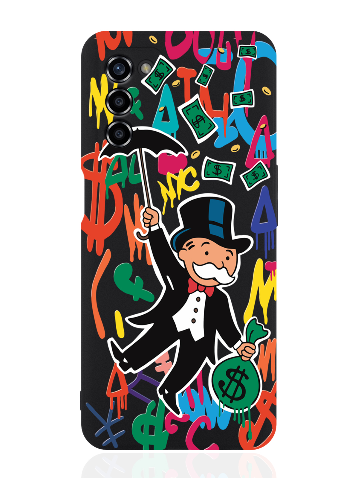 

Чехол для Oppo A55 Rich uncle PennyBags, Оранжевый;черный