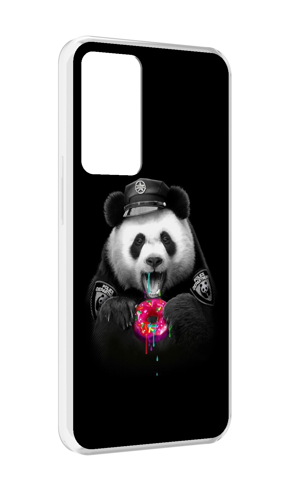 

Чехол MyPads Панда-с-пончиком для OPPO Reno 8 Lite, Прозрачный, Tocco