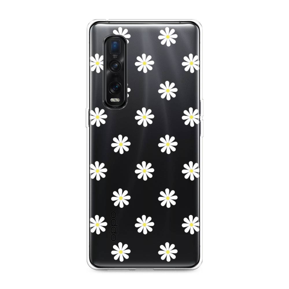 

Силиконовый чехол "Маленькие ромашки" на Oppo Find X2 Pro, 253350-8