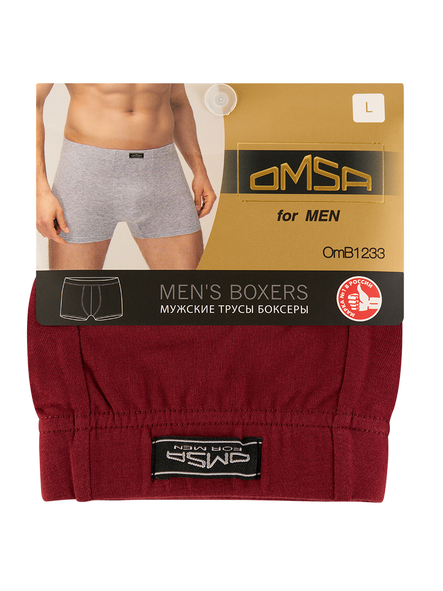 

Трусы мужские Omsa for men OmB 1233 бордовые S, Бордовый, OmB 1233