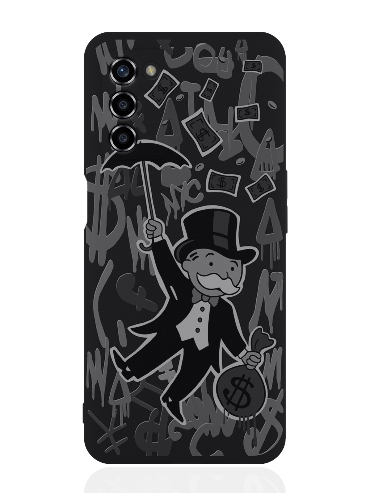 

Чехол для Oppo A55 Monopoly Black Edition, Серый;черный