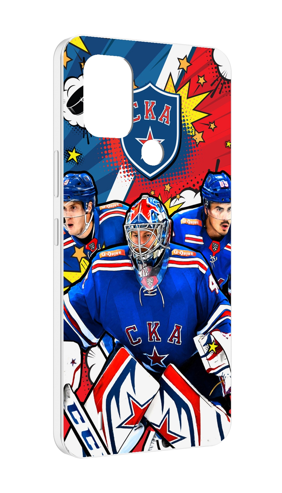 

Чехол MyPads хк ска спб мужской для Nokia C31, Прозрачный, Tocco