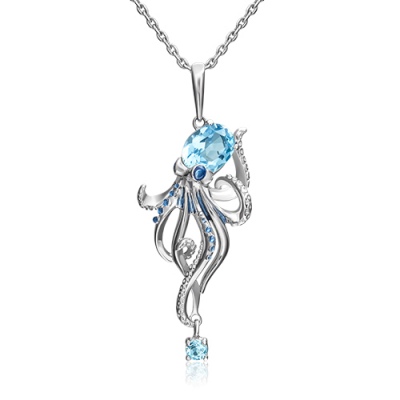 

Подвеска из серебра с топазом/эмалью PLATINA jewelry 03-3257-00-201-0200-69, 03-3257-00-201-0200-69