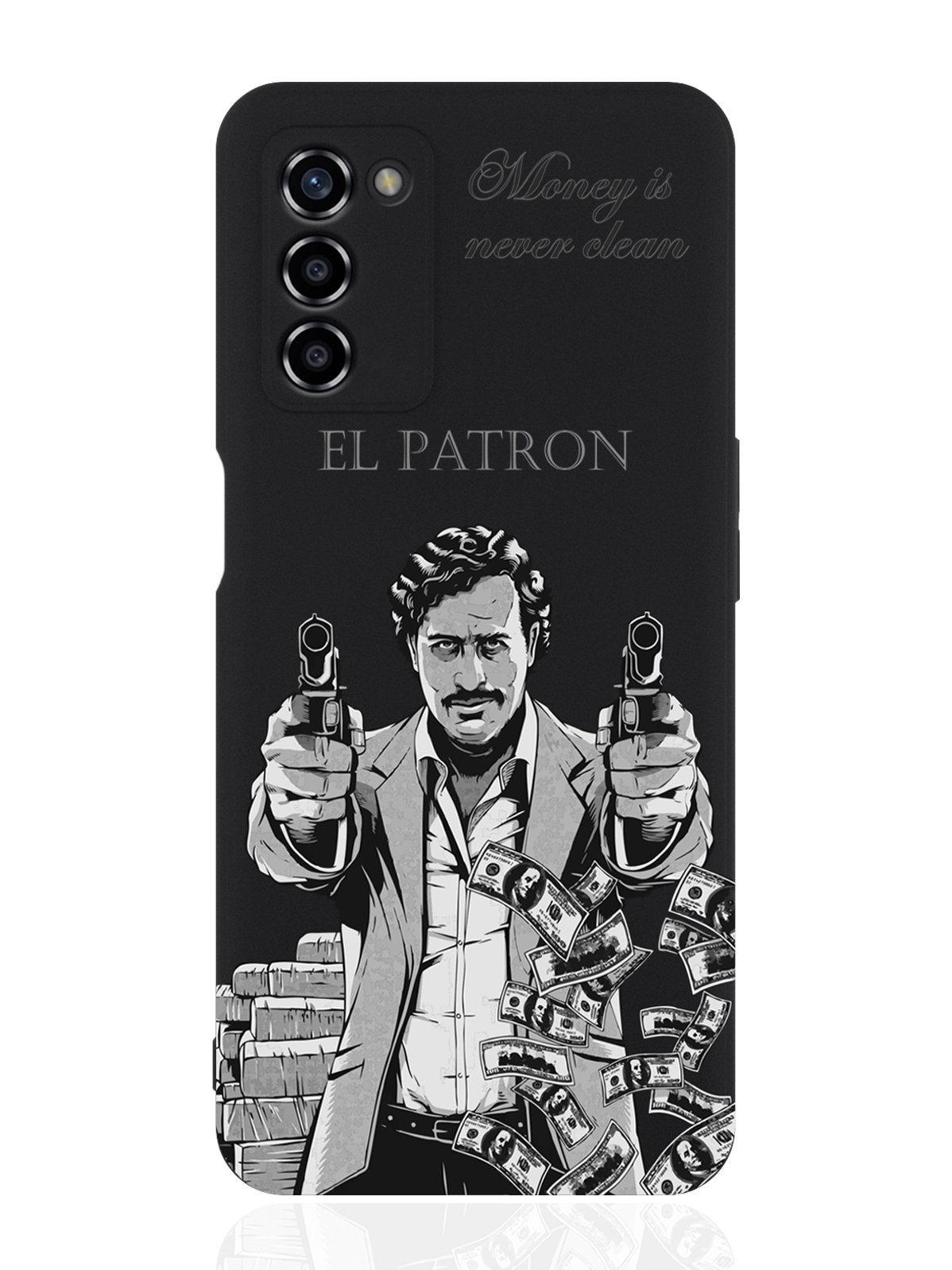 Чехол для OPPO A55 El Patron Pablo Escobar/ Пабло Эскобар черный