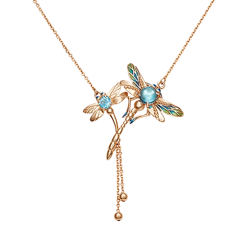 

Колье из красного золота 40 см PLATINA jewelry 07-0239-00-201-1110-57, эмаль/топаз, 07-0239-00-201-1110-57