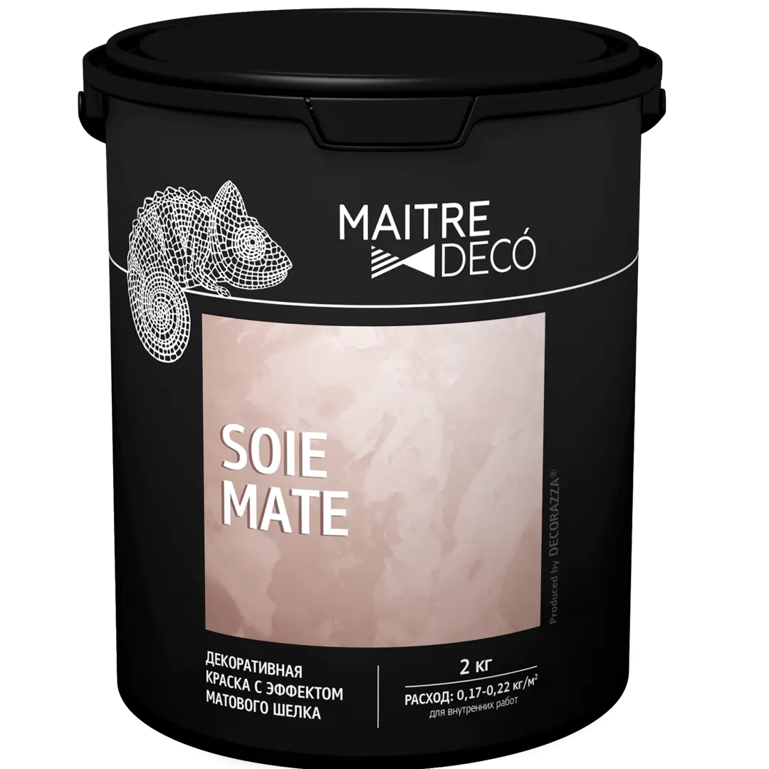 фото Краска декоративная maitre deco soie mate 2 кг цвет бежевый