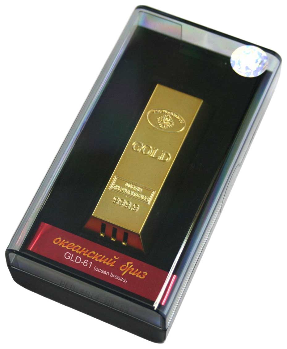 

Ароматизатор воздуха автомобильный FKVJP GLD-61 Gold Slim-Океанский бриз, на дефлектор., GLD-61