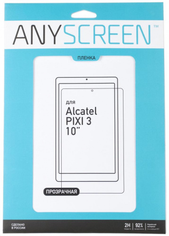 фото Пленка для планшета anyscreen для alcatel 9010x pixi 3 10.0 3g