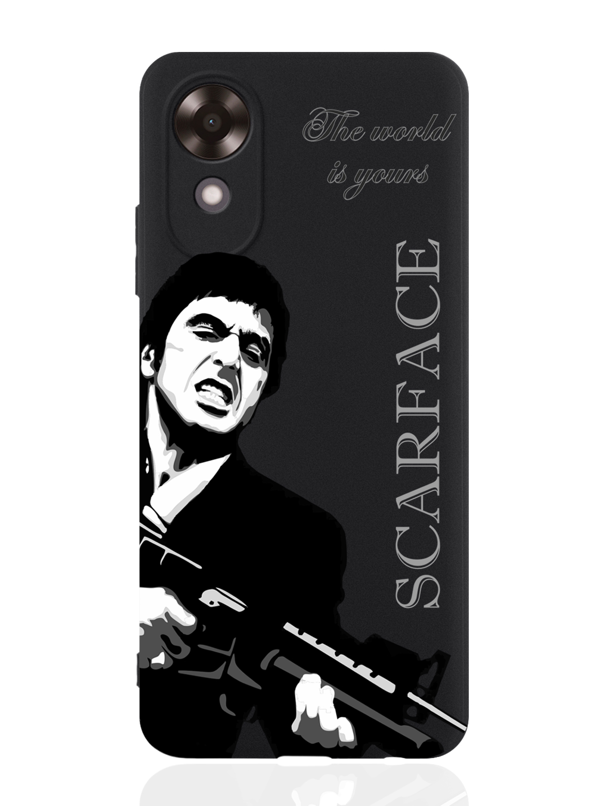 

Чехол для Oppo A17k Scarface Tony Montana, Серый;черный