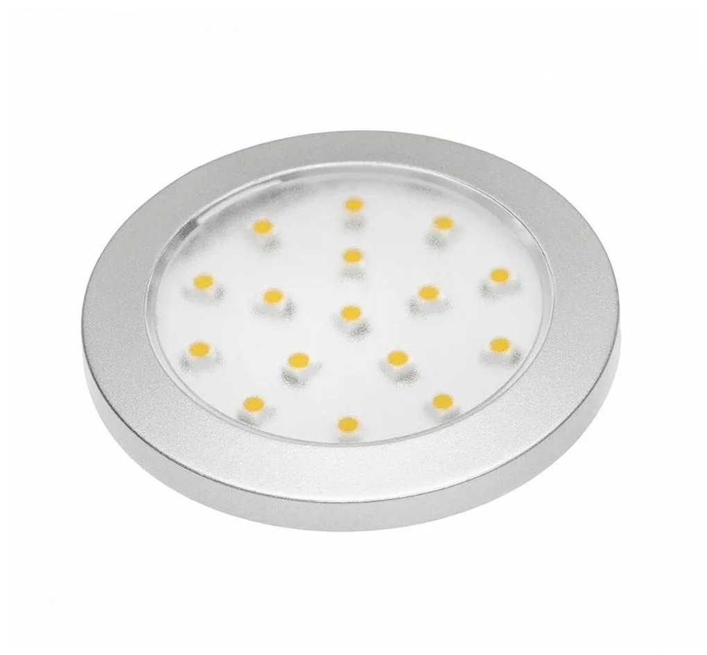 

Точечный накладной светодиодный светильник Lumino 1,5W, 12V, алюминий, холодный белый