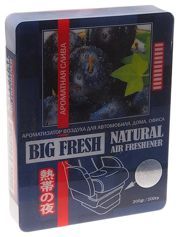 

Ароматизатор в машину FKVJP BF-153 Big Fresh ароматная слива, Прозрачный, BF-153