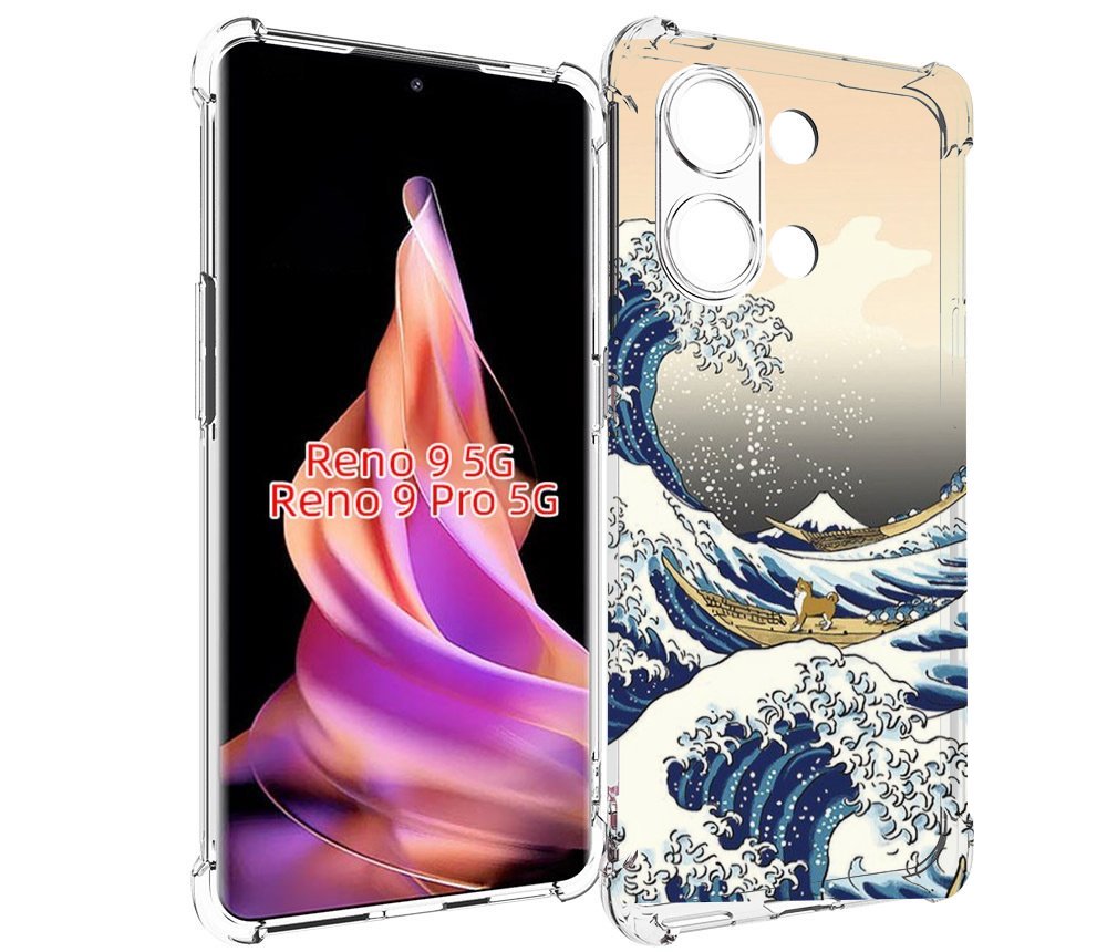 

Чехол MyPads собаки-на-плоту для Oppo Reno 9/Reno 9 Pro, Прозрачный, Tocco