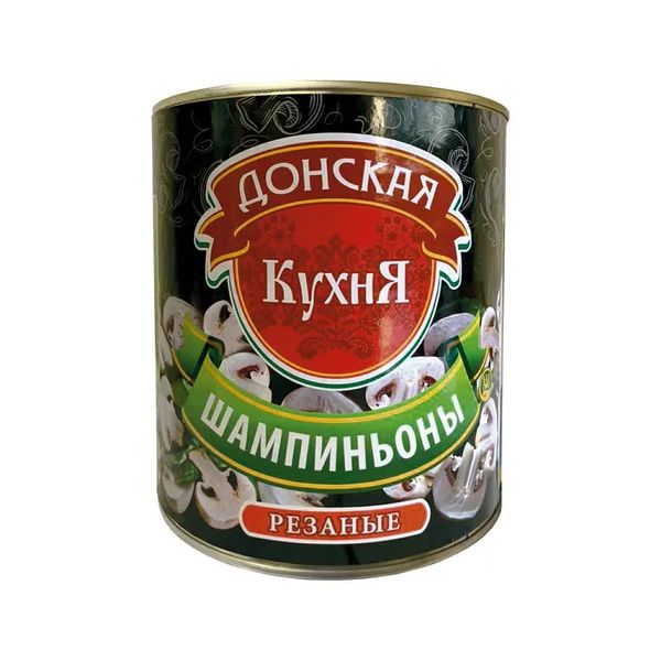 Шампиньоны Донская Кухня резанные 3,1 л