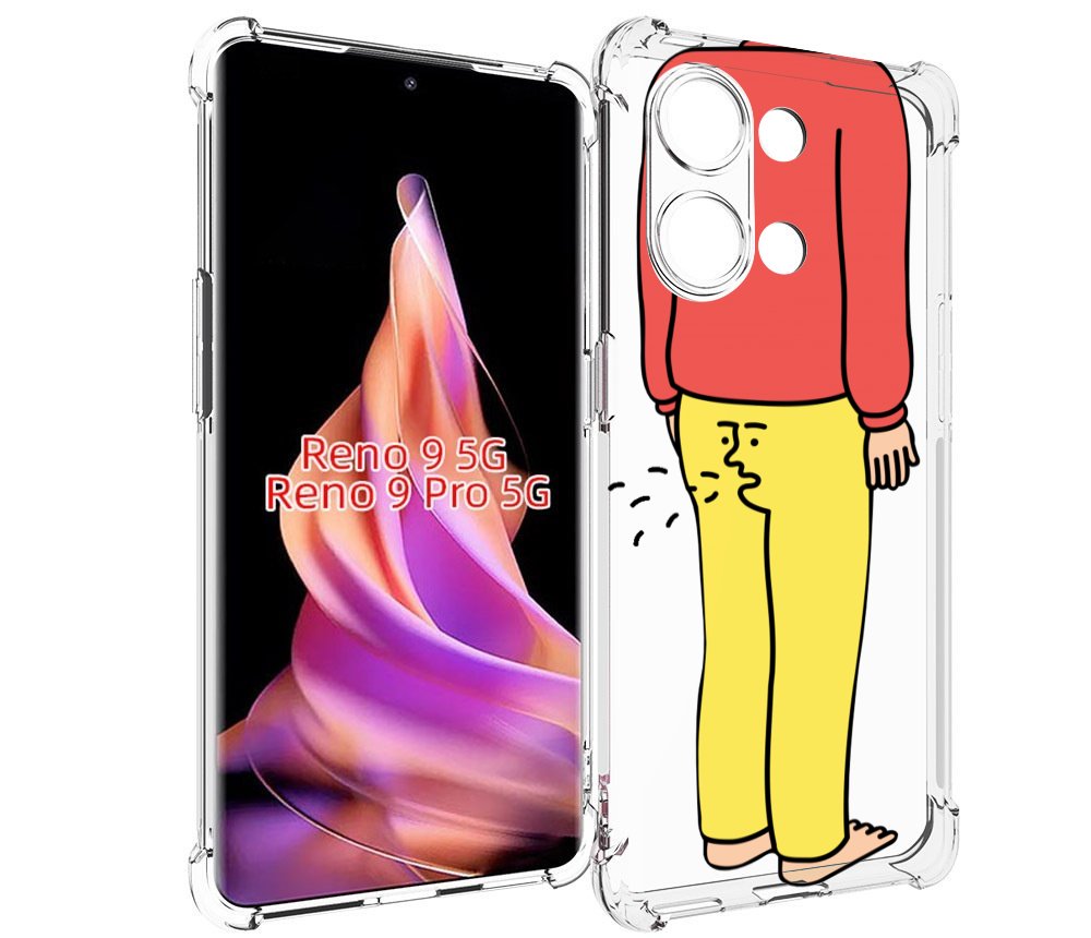 

Чехол MyPads смешной-мужчина для Oppo Reno 9/Reno 9 Pro, Прозрачный, Tocco