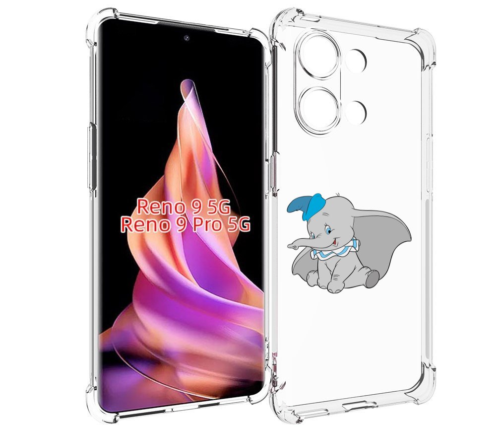 

Чехол MyPads слоненок-с-большими-ушками для Oppo Reno 9/Reno 9 Pro, Прозрачный, Tocco